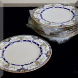 P50. Set of 8 Royal Worcester Orlando luncheon plates  